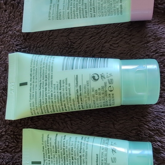 Clinique 7 day scrub cream & all about clean liquid facial soap mild, new - Picture 6 of 8
